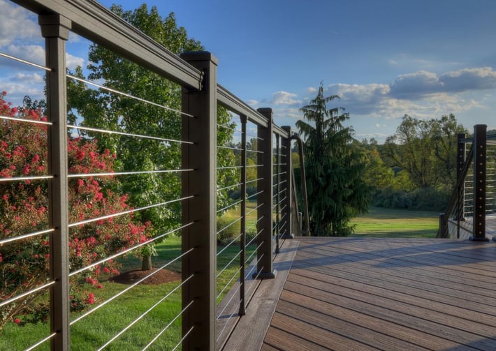 Key-Link American Series Railing - Horizontal Cable Infill - Deckscapes of Virginia 4